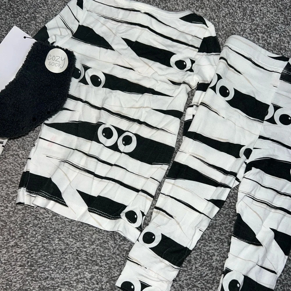 Milkberry Halloween Fall Mummy bamboo Set 12 months